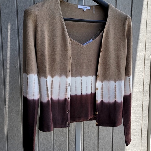 Vertigo Paris | 2pc Sweater Set | Women's S like new Business Casual Tan Brown - Picture 15 of 16